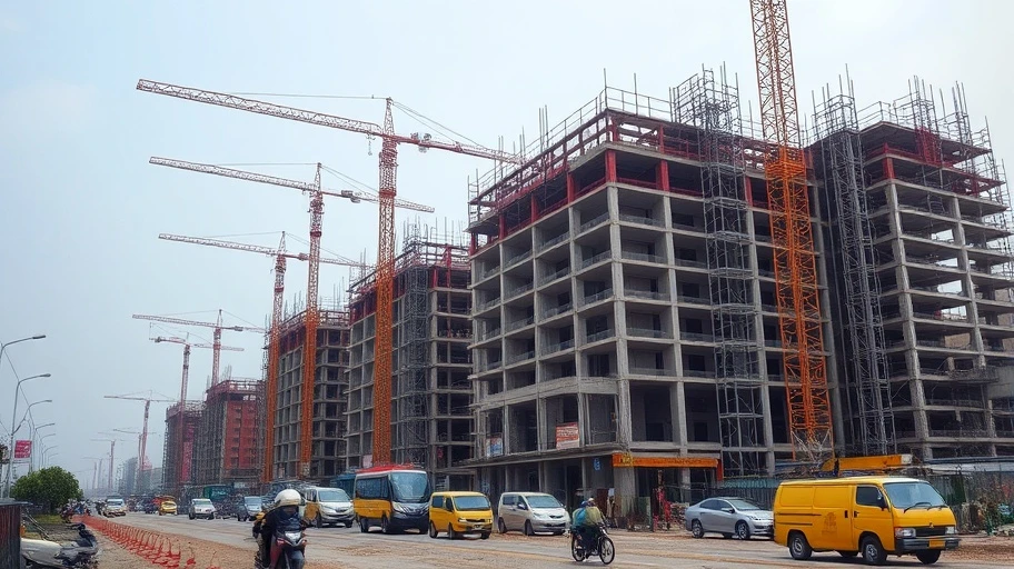 Ảnh công trường xây dựng ở Việt Nam