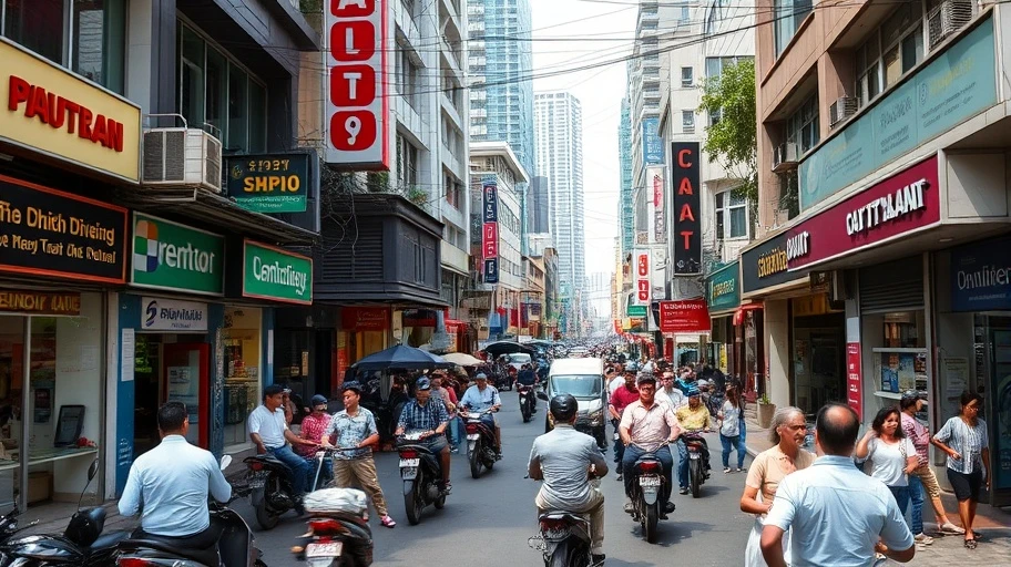 Ảnh khu tài chính Hồ Chí Minh City