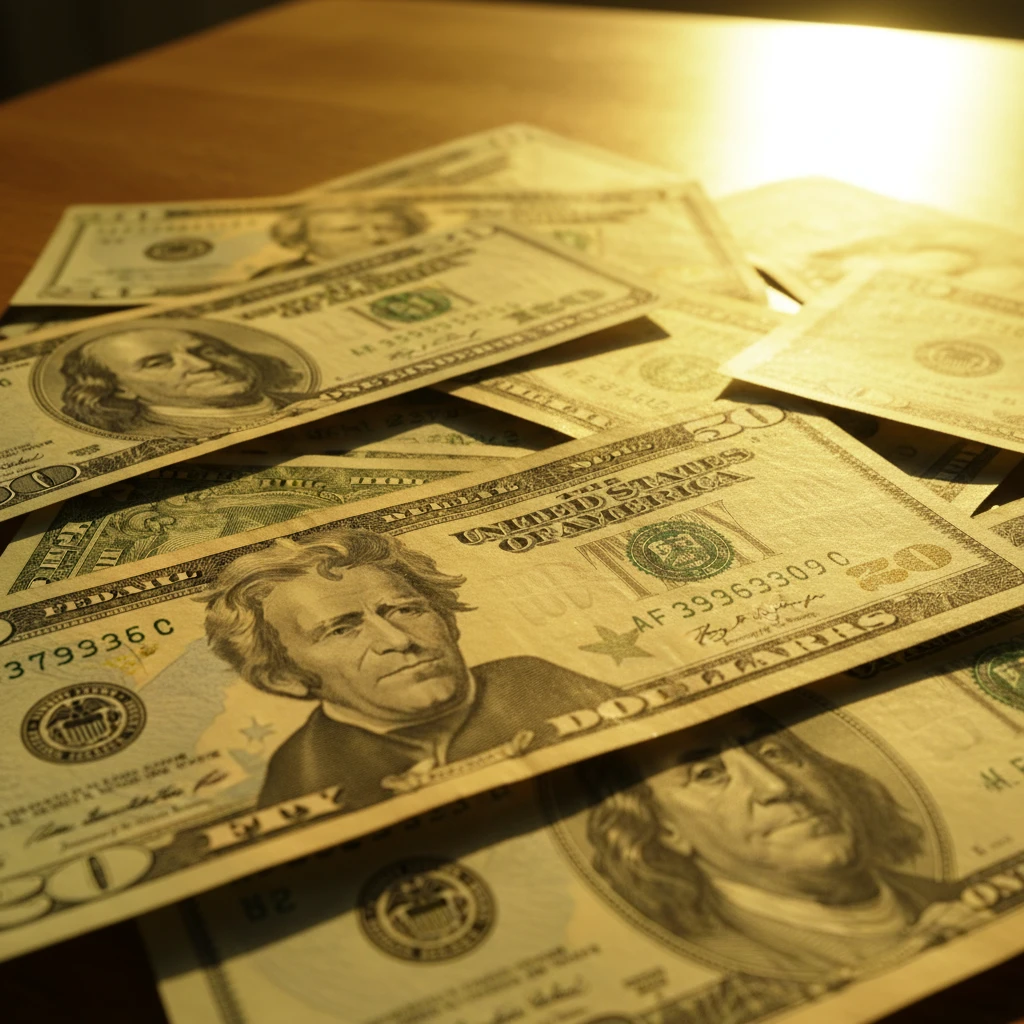 Ảnh minh họa đồng USD và giá vàng