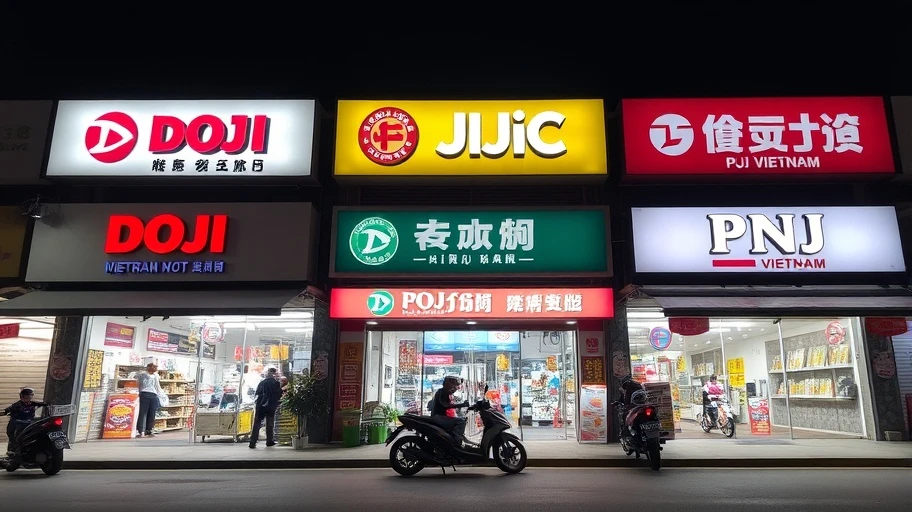 Công ty vàng Doji, SJC, PNJ