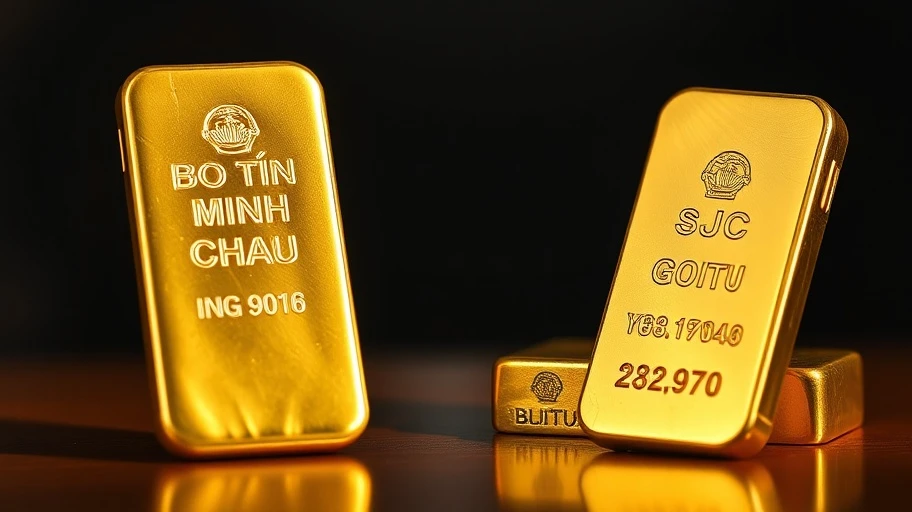 Giá vàng Minh Châu so với SJC