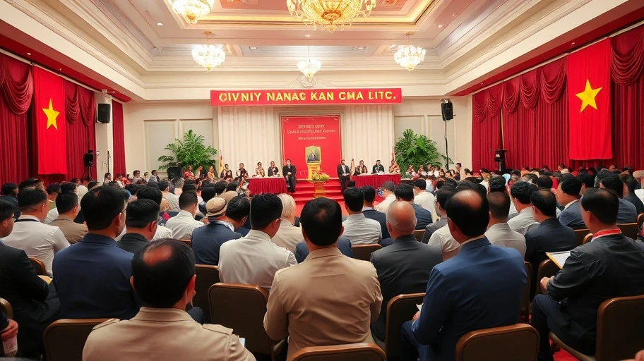 Hình ảnh cuộc họp chính trị ảnh hưởng đến kinh tế.