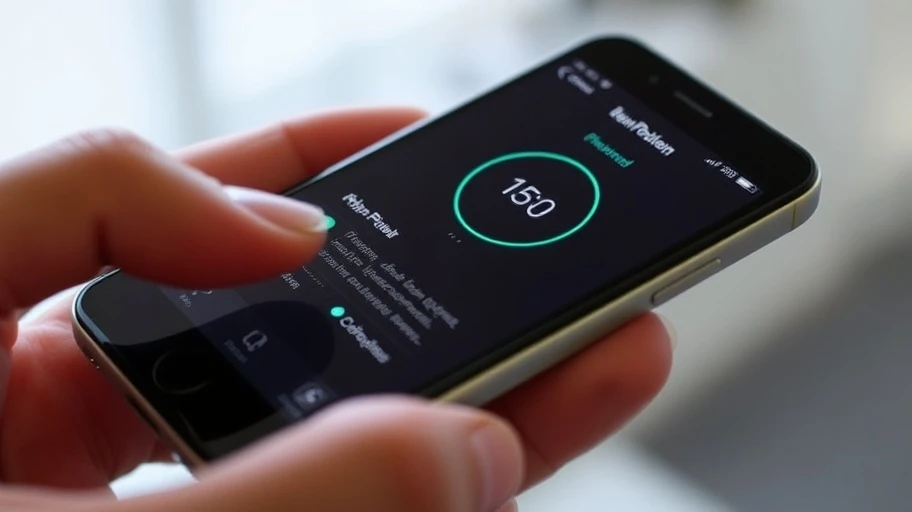Hình ảnh iPhone hoạt động hiệu quả ngay cả khi chế độ pin vàng được kích hoạt.