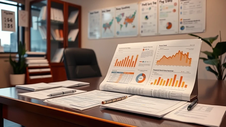 Hình ảnh tài liệu tài chính của công ty Bất động sản JS