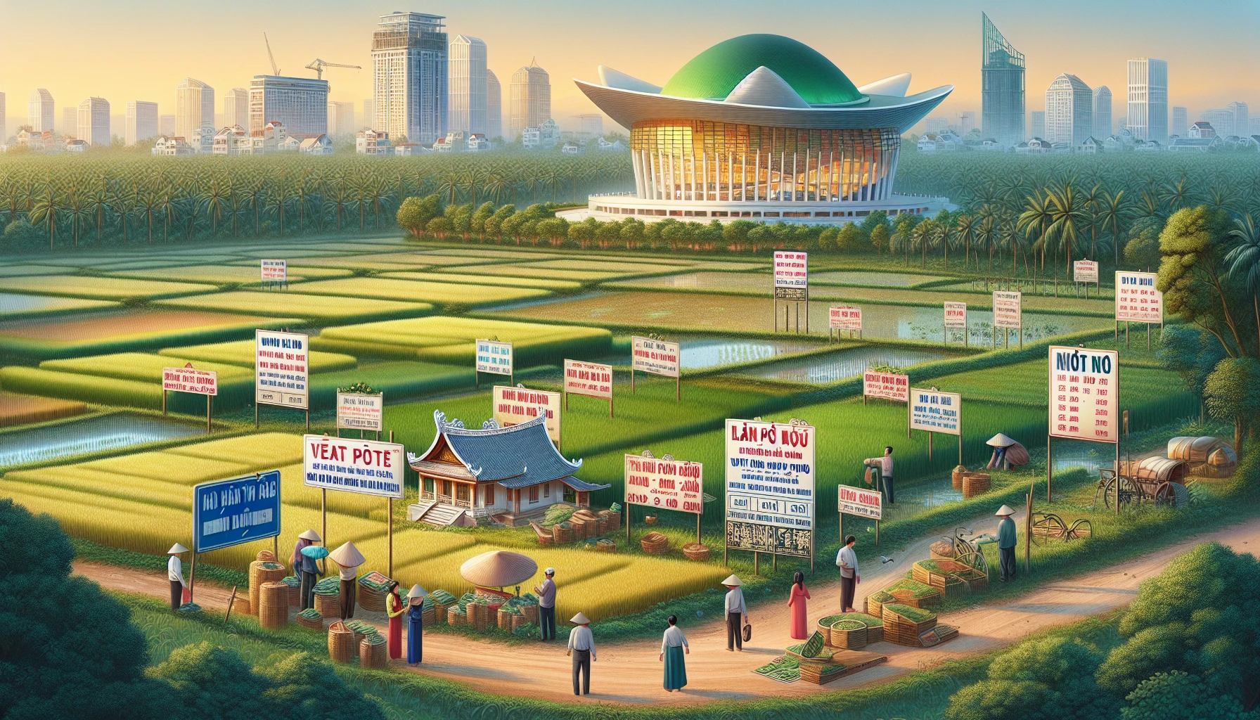 Hình ảnh thị trường đất đai Việt Nam