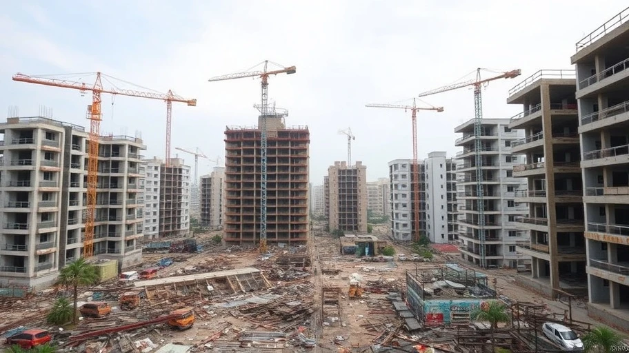 Hình ảnh thực tế về nguyên nhân đóng băng thị trường bất động sản.