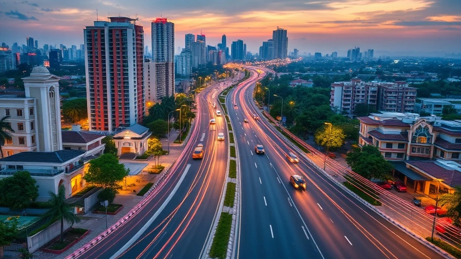 Hình ảnh tín hiệu phục hồi thị trường bất động sản qua hạ tầng chiến lược.