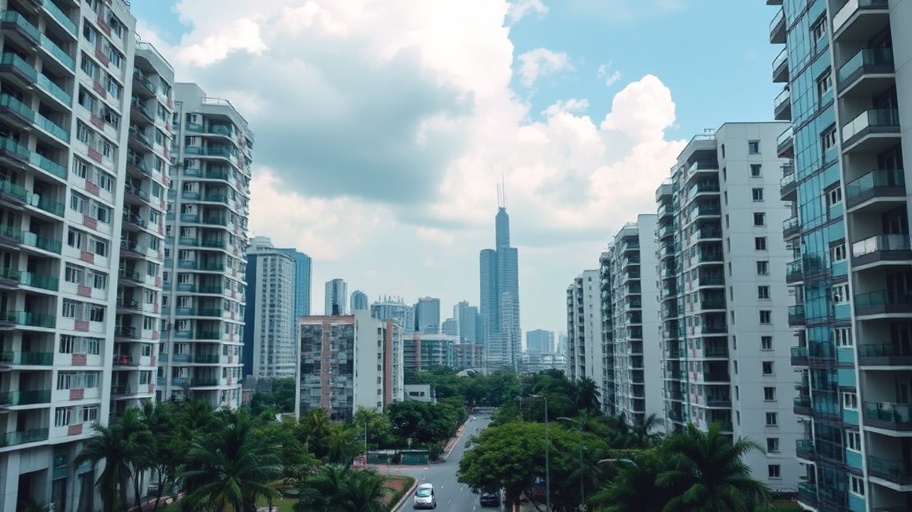 Hình ảnh tòa nhà chung cư hiện đại tại Hà Nội