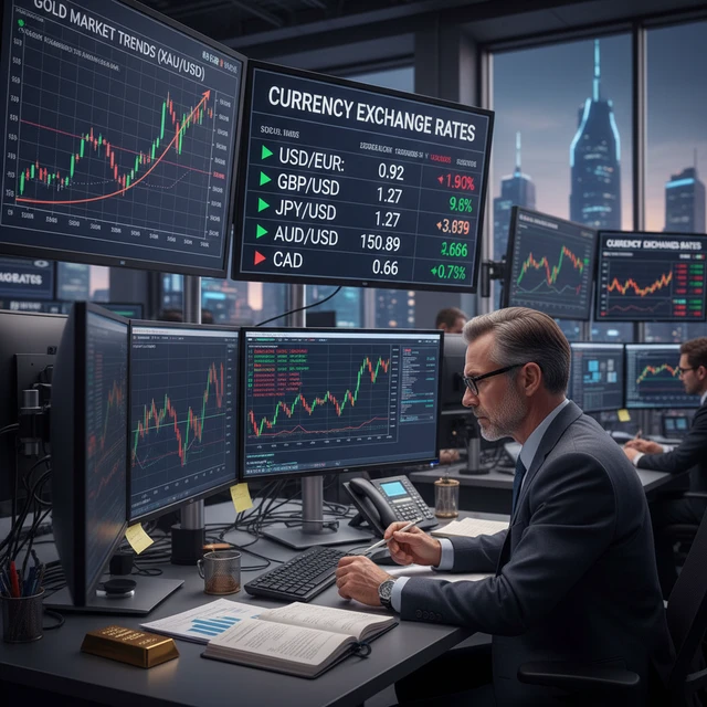 Người đầu tư phân tích biến động giá vàng