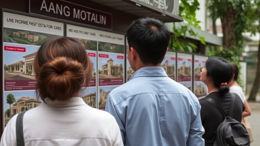 Người mua xem danh sách bất động sản