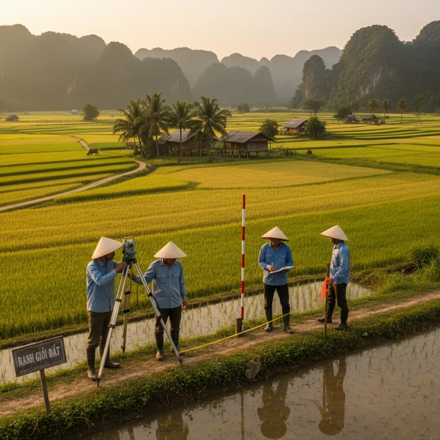 Ranh giới nhà đất ao sào tại Việt Nam