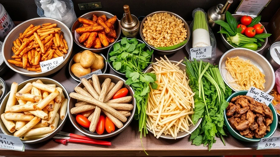 So sánh vàng bòn Huế và ẩm thực đường phố Việt Nam