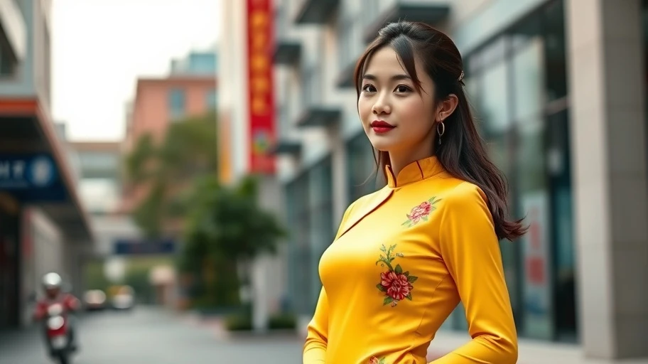 Sự phát triển và xu hướng thời trang vàng áo dài