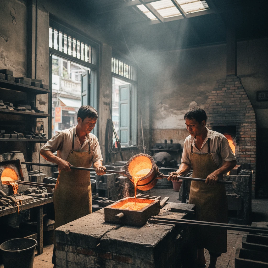 Tác động nhiệt độ đến vàng sau khi đốt