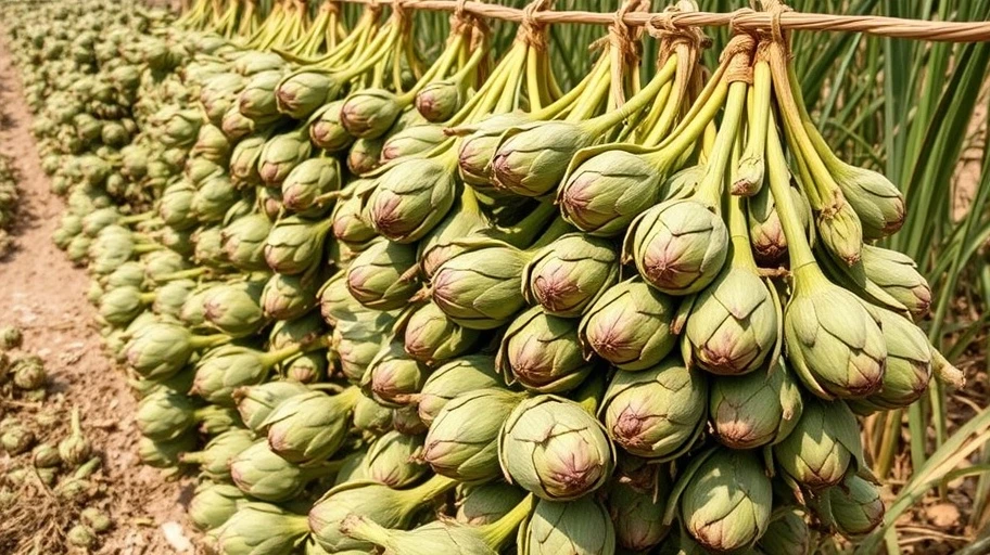 Traditional method of preparing artichokes