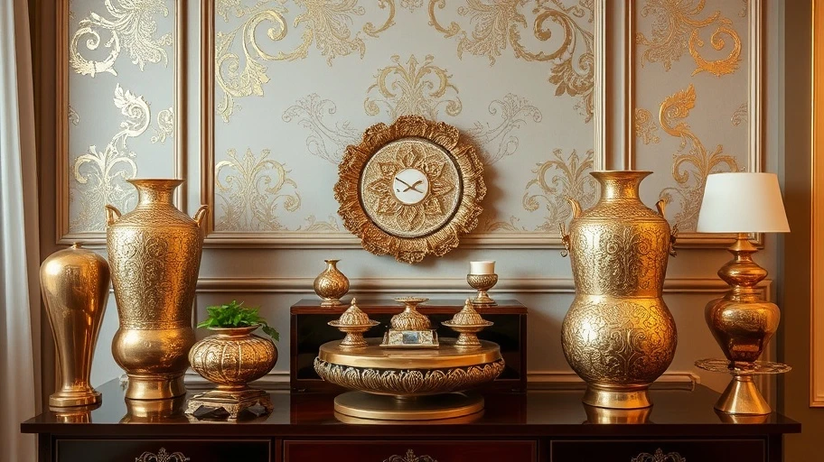 Trang trí nội thất với vàng lá Kim Thành