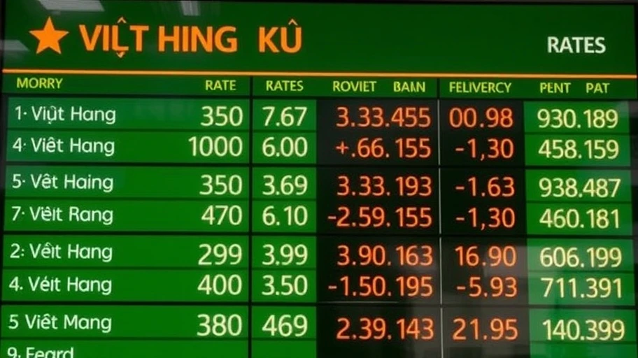 Tỷ giá hối đoái và giá vàng Long An
