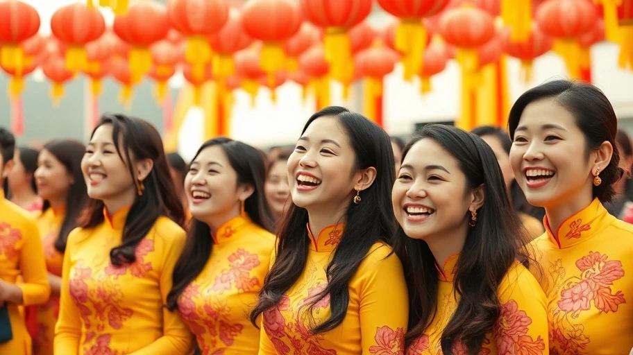 Vai trò của vàng áo dài trong các sự kiện quan trọng