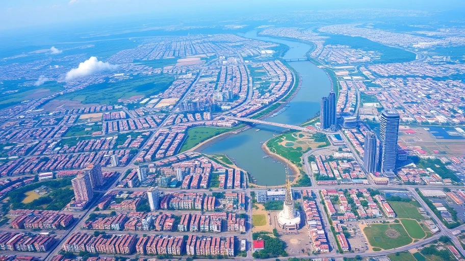 Vị trí địa lý Long An gần TP.HCM