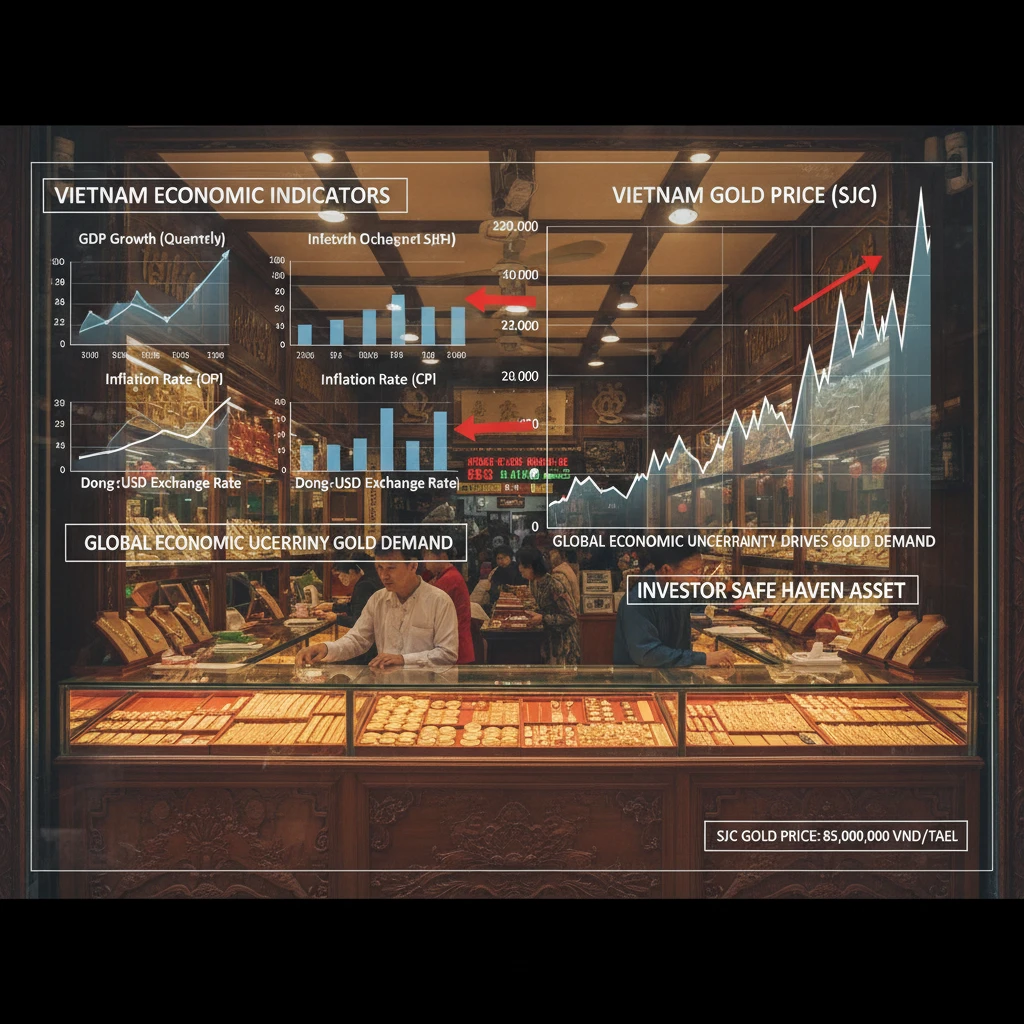 Yếu tố kinh tế ảnh hưởng đến giá vàng 89